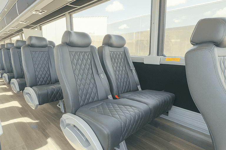 interior of Charter Bus Rental Smyrna charter bus